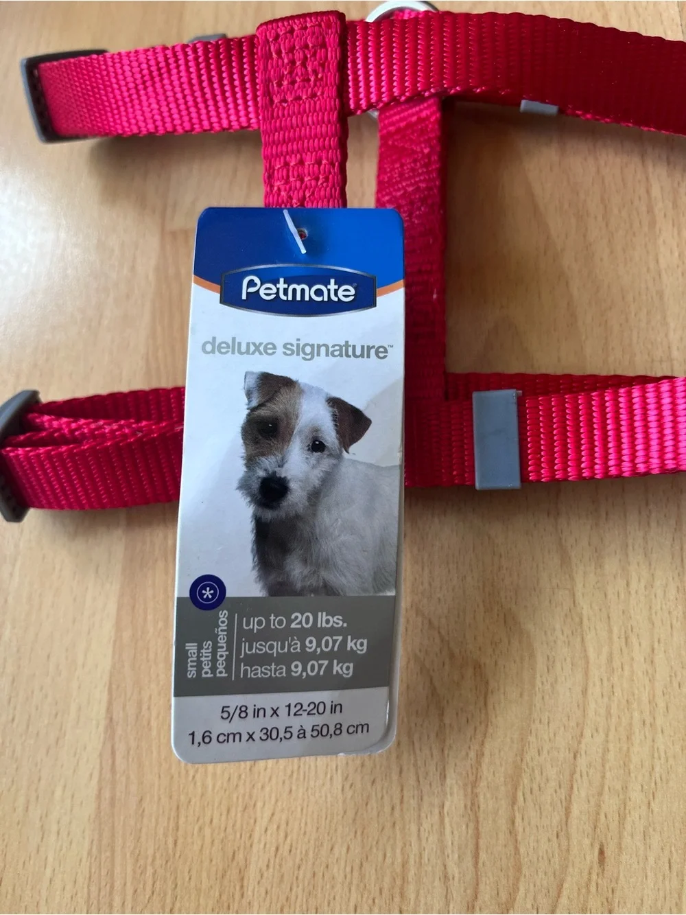 Petmate Deluxe Signature Red Nylon Dog Harness
